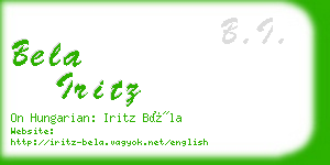 bela iritz business card
